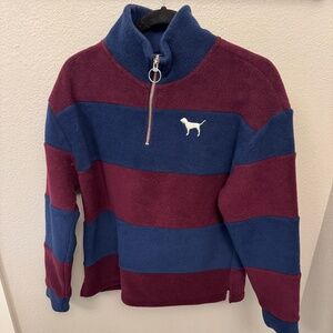 VS Pink Fleece Quarter zip